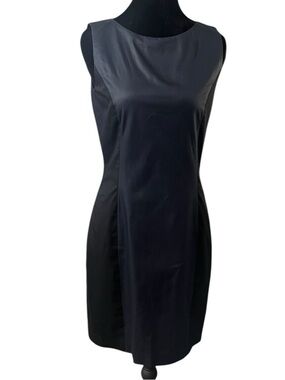 Rag & Bone Handmade in NY Black Navy Cotton Sheath Dress Sleeveless Size 4